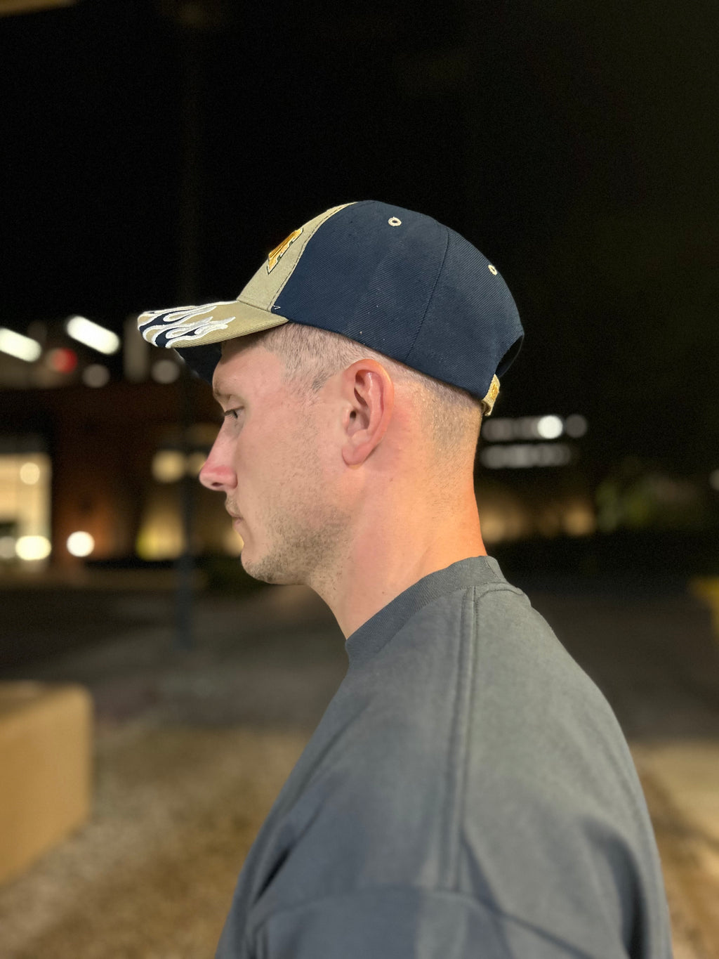 Git-R-Done Flame Visor Hat – Embroidered