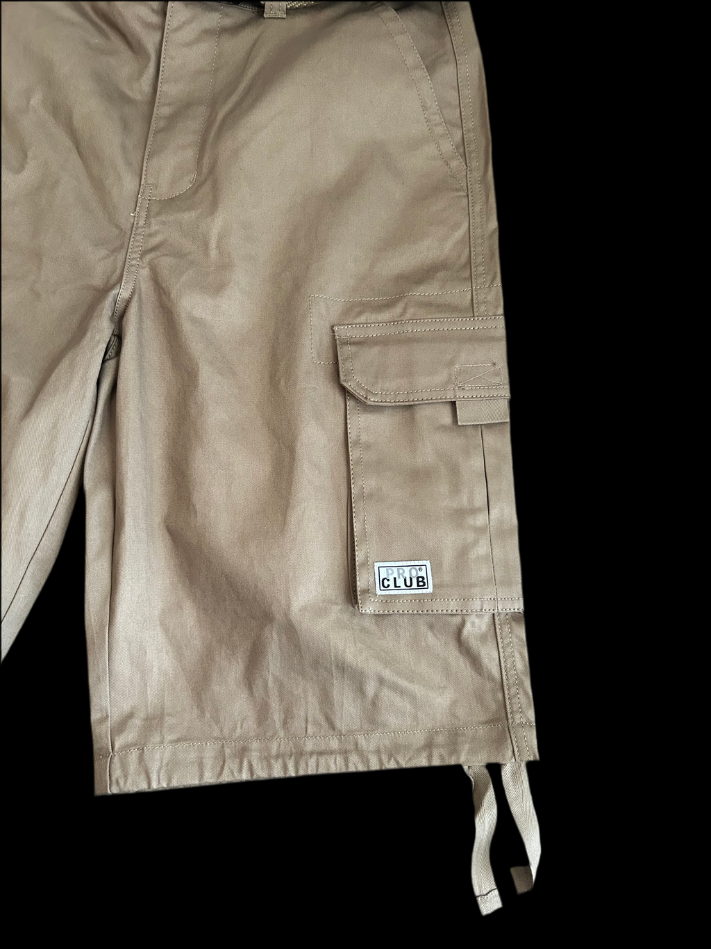 Pro Club Long Cargo Shorts – Khaki