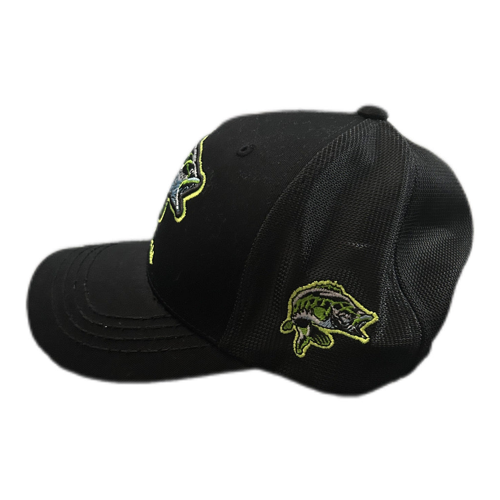 Green ‘Bass’ Trucker Snapback – Embroidered
