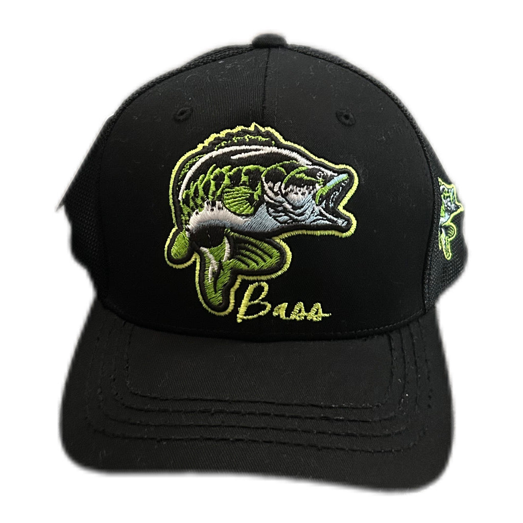 Green ‘Bass’ Trucker Snapback – Embroidered