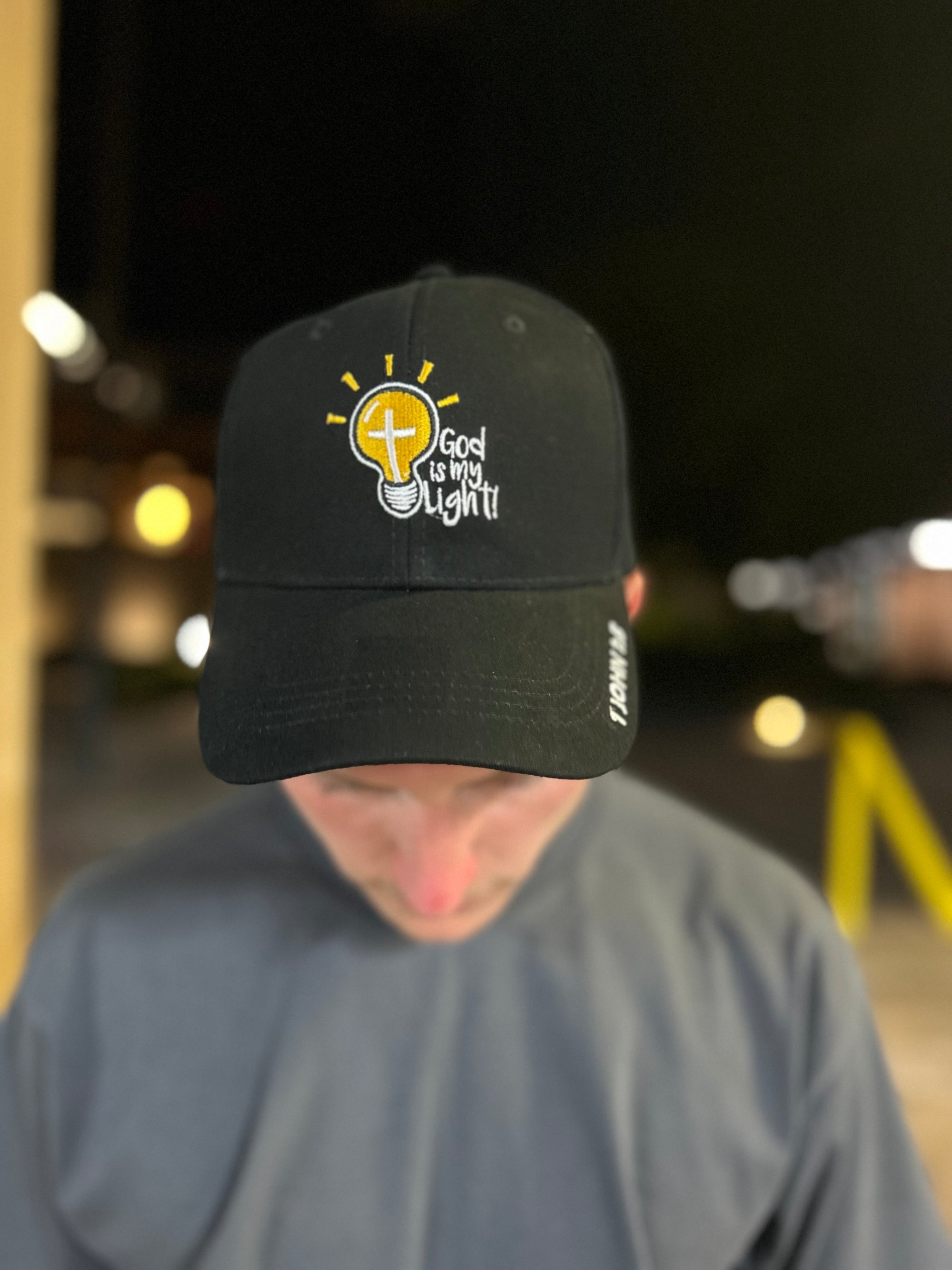 God Is My Light Hat – Embroidered (John 1:5)