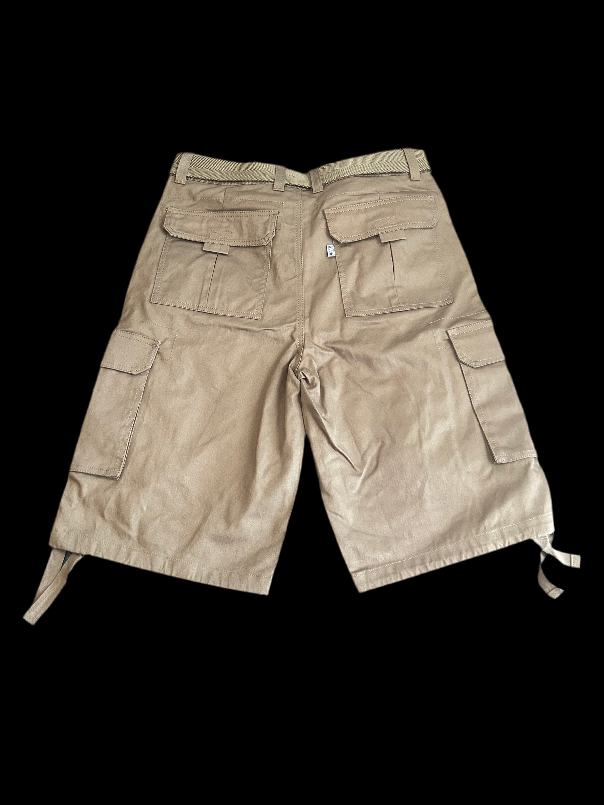 Pro Club Long Cargo Shorts – Khaki