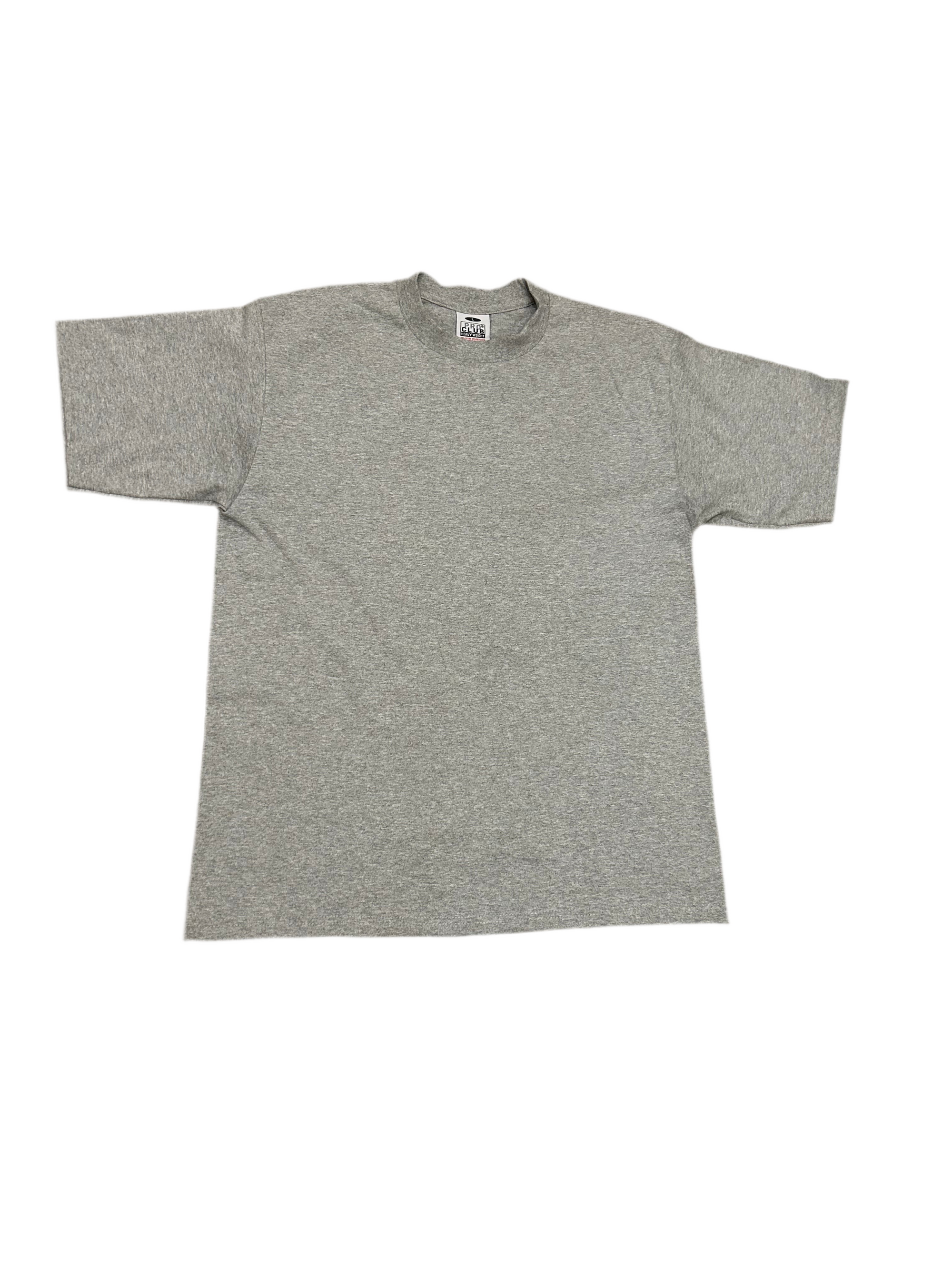 Stone Weight – Heavyweight Light Grey T-Shirt by Pro Club | Creator Rack Blanks