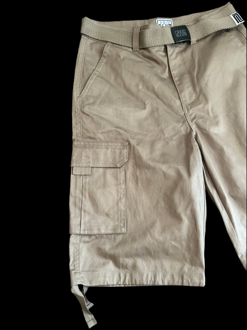 Pro Club Long Cargo Shorts – Khaki