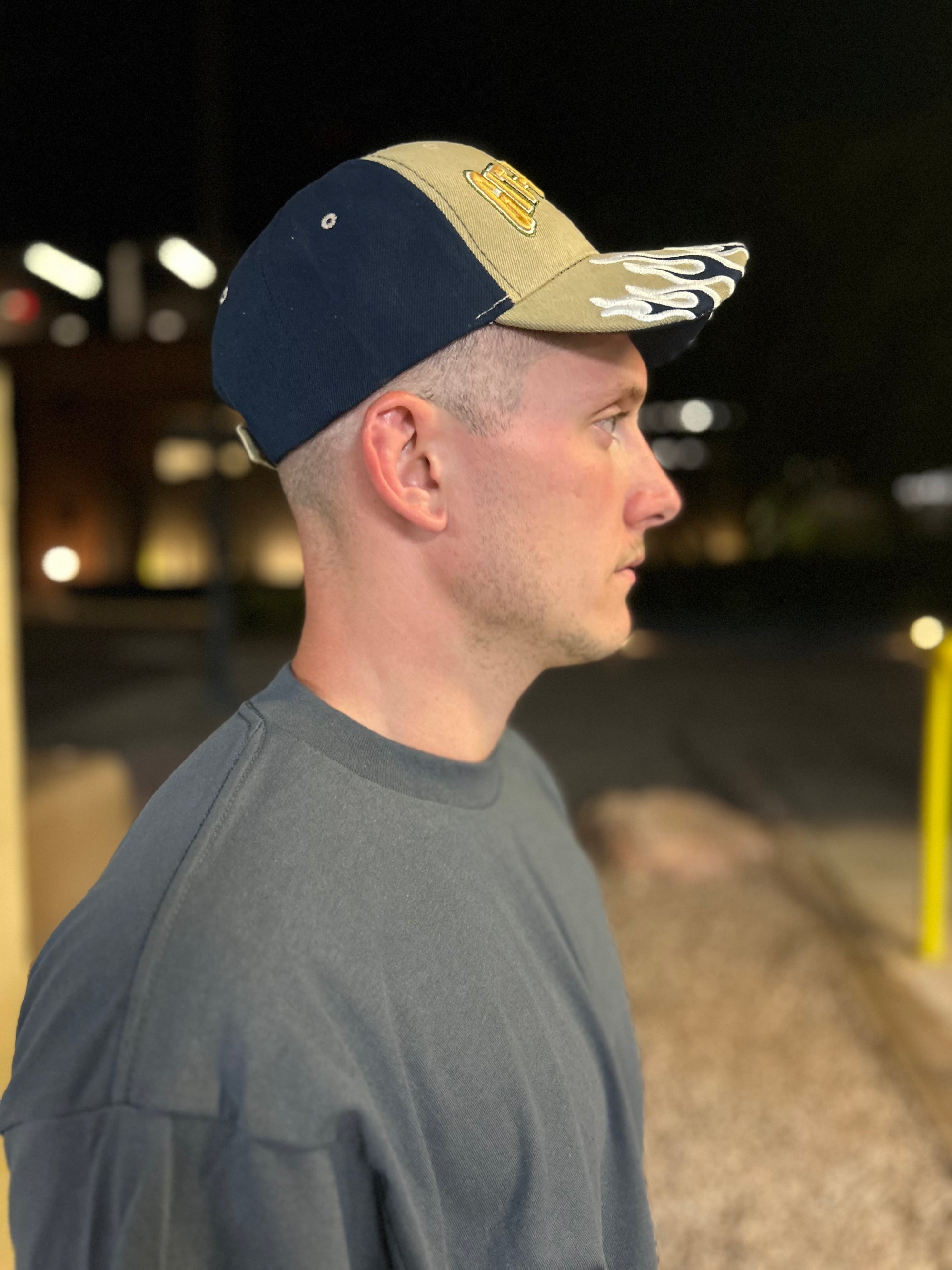 Git-R-Done Flame Visor Hat – Embroidered
