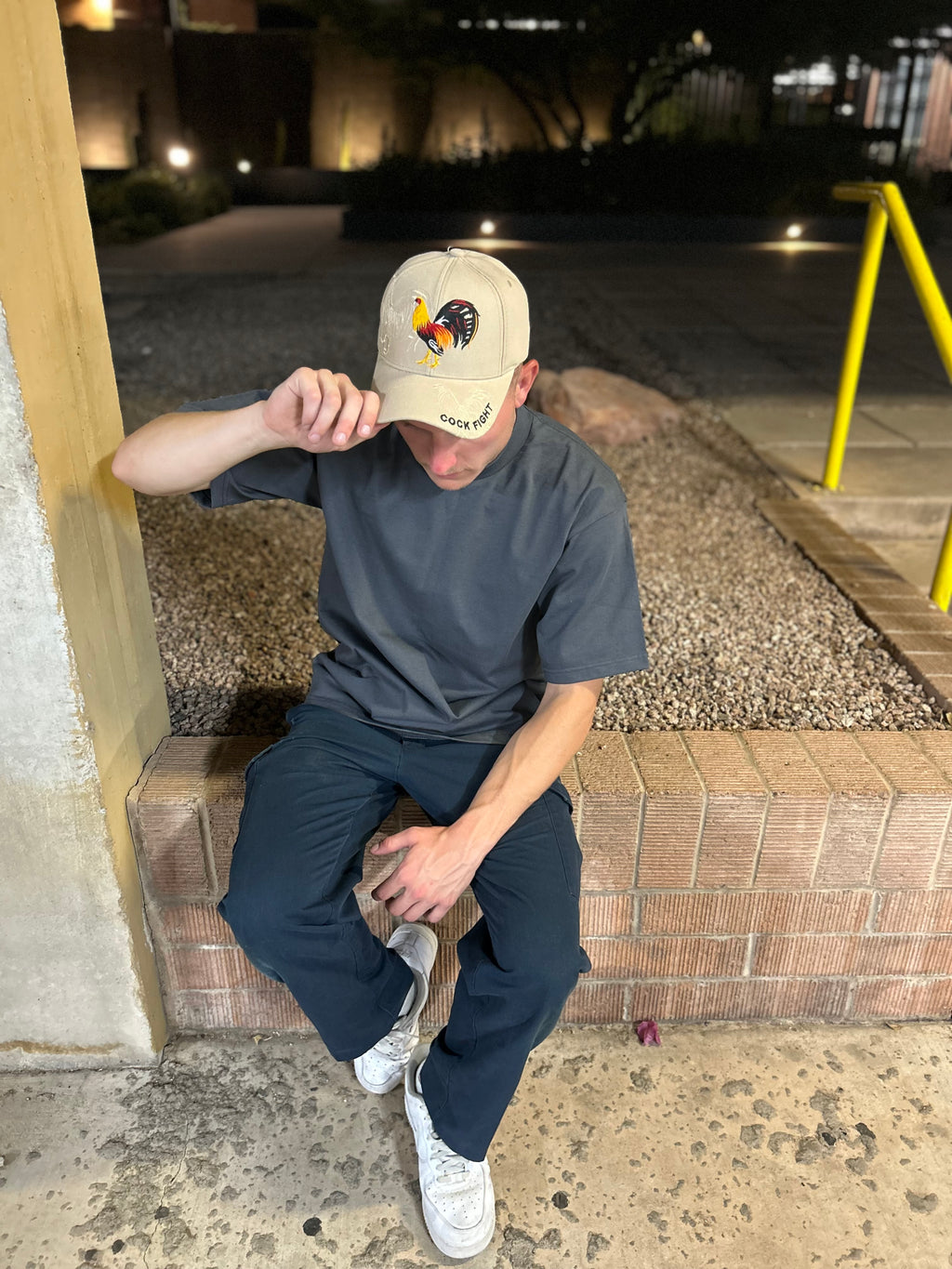 Rooster “Cock Fight” Hat – Embroidered