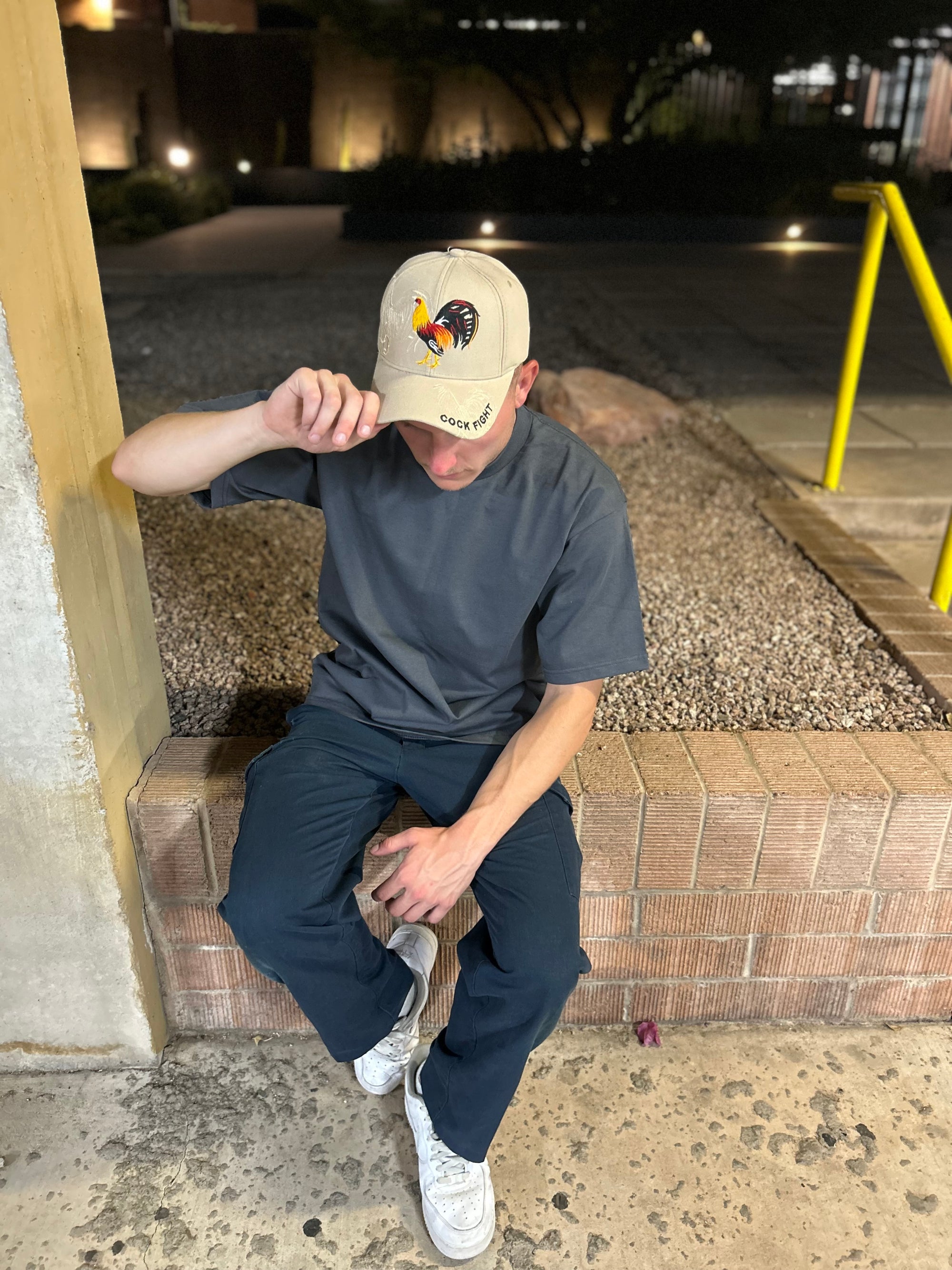 Rooster “Cock Fight” Hat – Embroidered