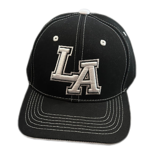 Black LA Embroidered Cap – Velcro Strap