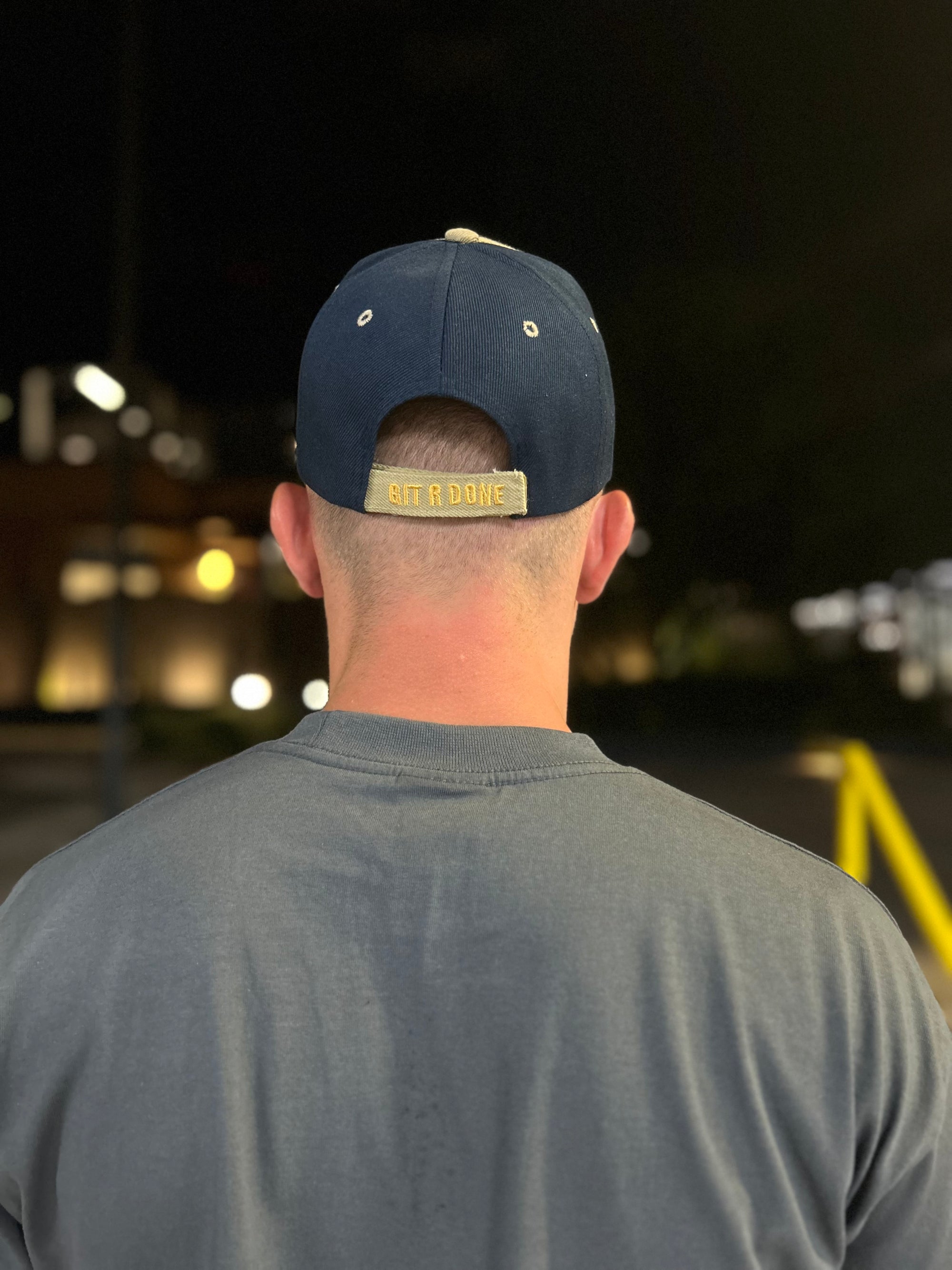Git-R-Done Flame Visor Hat – Embroidered