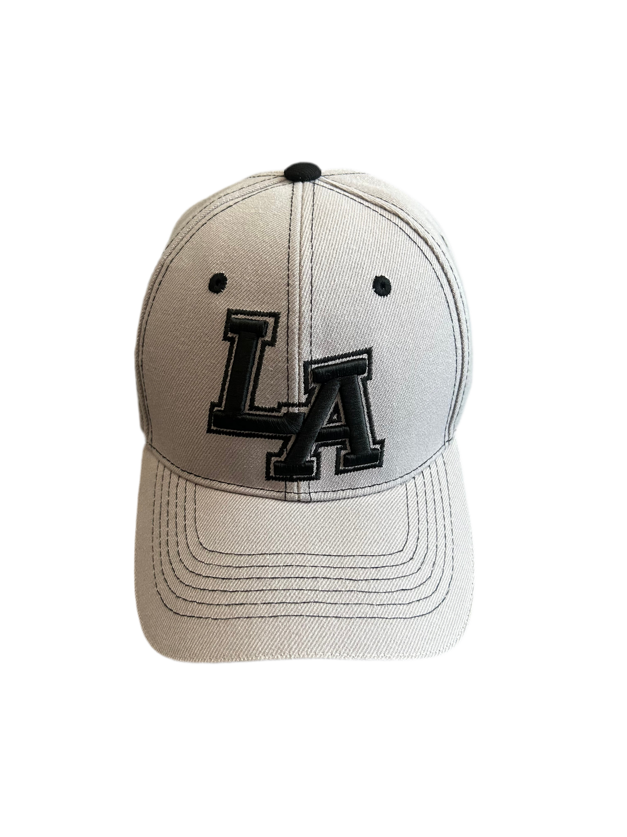 Black LA Embroidered Cap – Velcro Strap