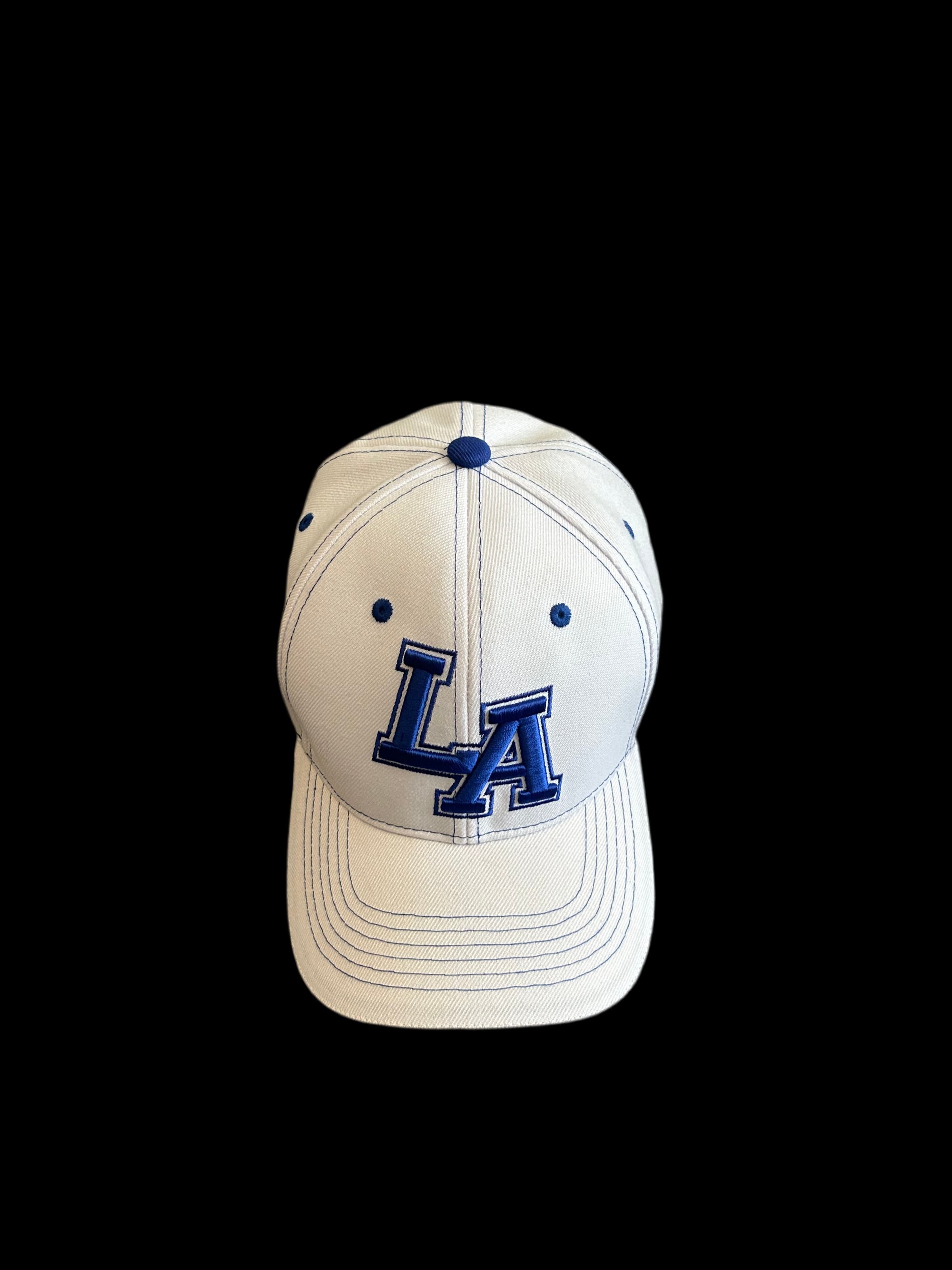 Black LA Embroidered Cap – Velcro Strap