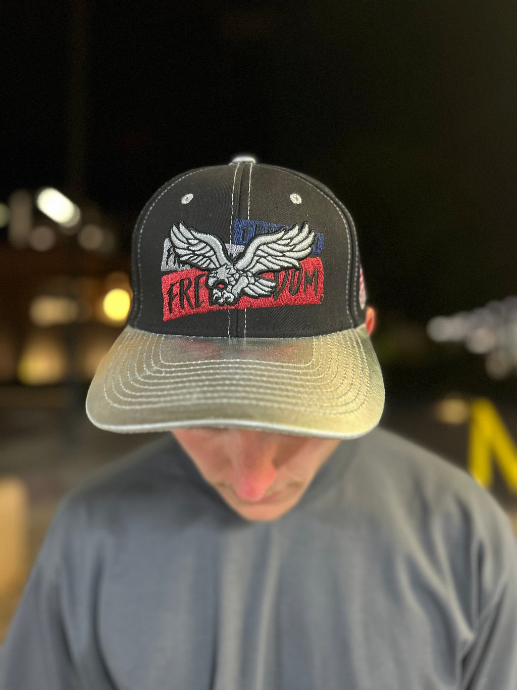 Freedom Eagle American Flag Hat – Embroidered