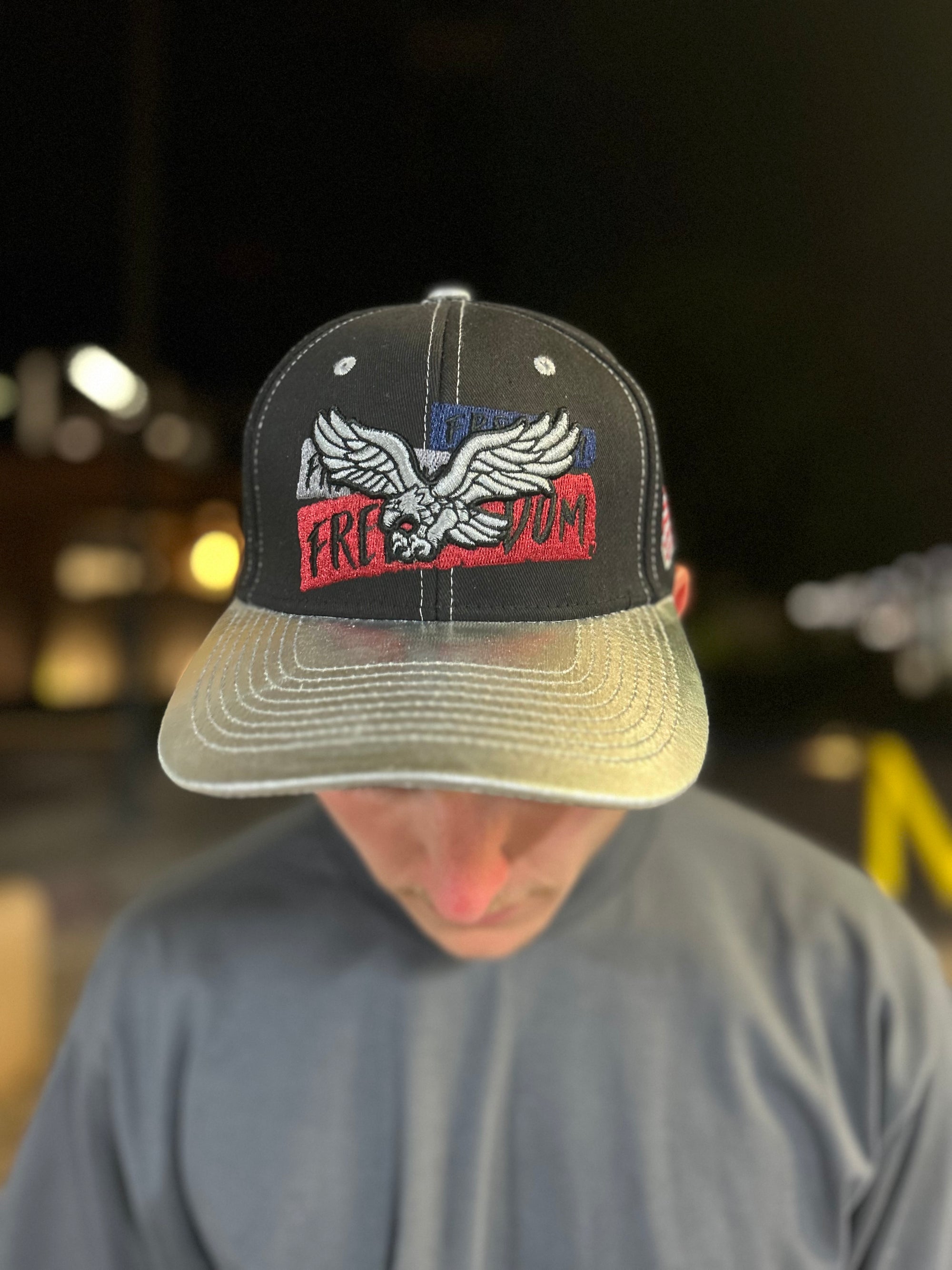 Freedom Eagle American Flag Hat – Embroidered