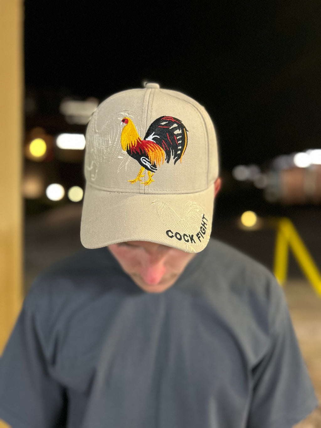 Rooster “Cock Fight” Hat – Embroidered