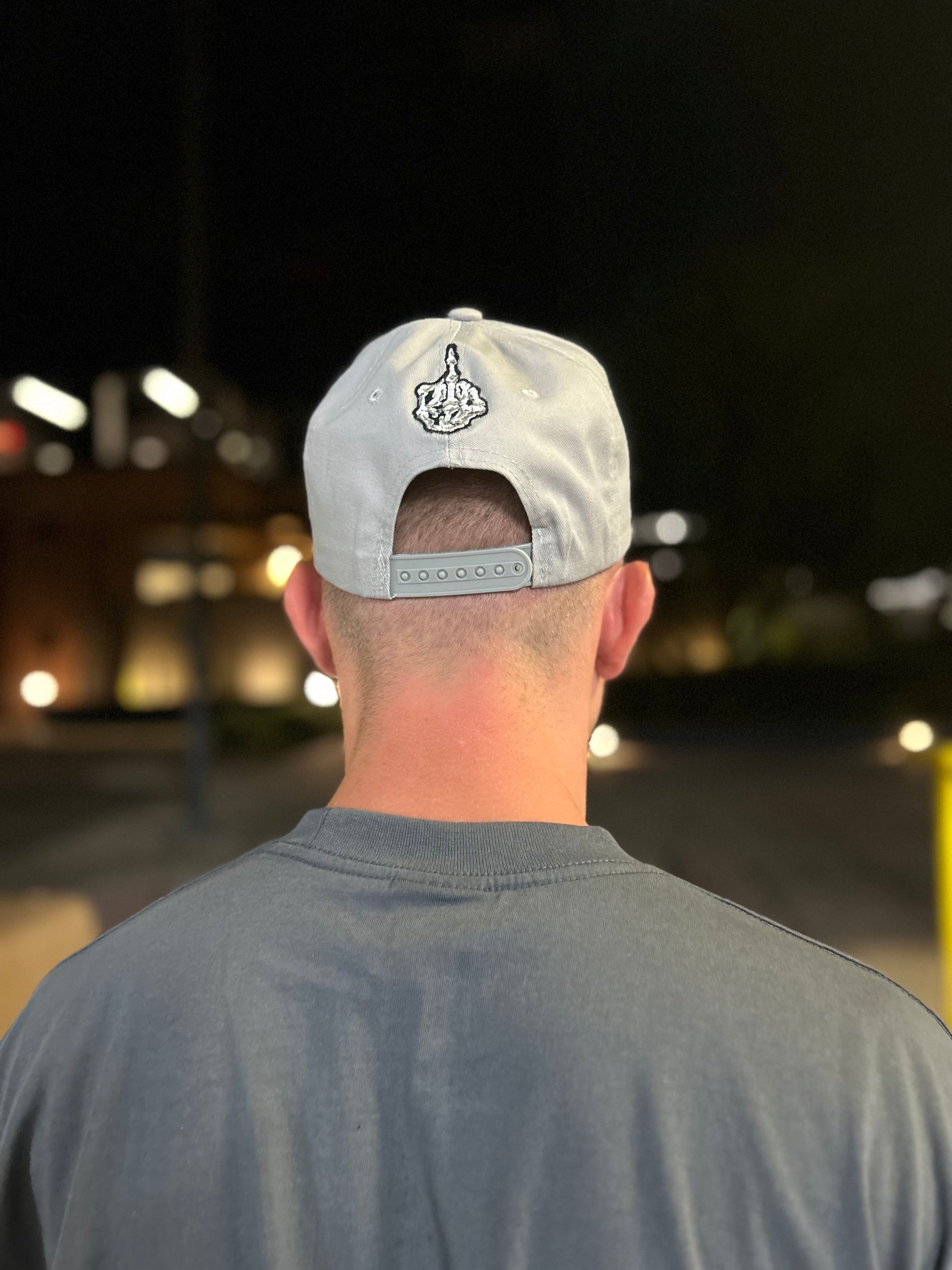 Skeleton Middle Finger Hat – Embroidered